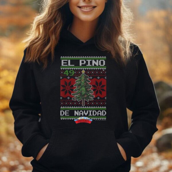 Loteria El Pino De Navidad Ugly Christmas Sweater Unisex Hoodie