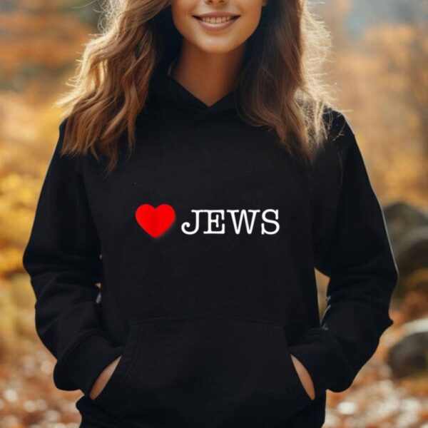 Love Jews I Heart Jewish People Peace Shalom Israel Hebrew Unisex Hoodie