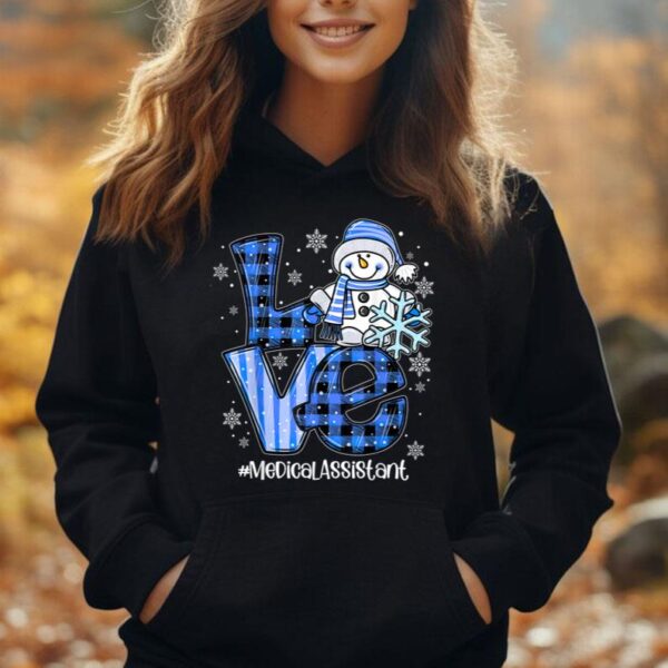 Love Medical Assistant Snowman Winter Christmas Unisex Hoodie