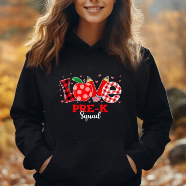 Love Pre-K Squad Cute Preschool Teacher Valentines Day Unisex Hoodie