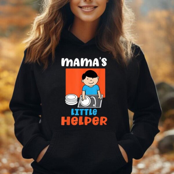 Mamas Little Helper Cool Son Kids Washing Up Dishes Helping Unisex Hoodie