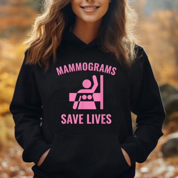 Mammograms Save Lives Breast Cancer Awareness Unisex Hoodie