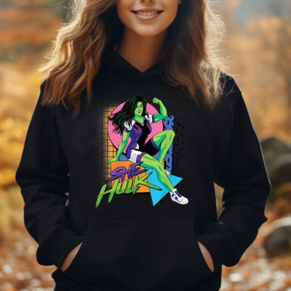 Marvel Studios She-Hulk LA Retro Eighties Style Disney+ Unisex Hoodie