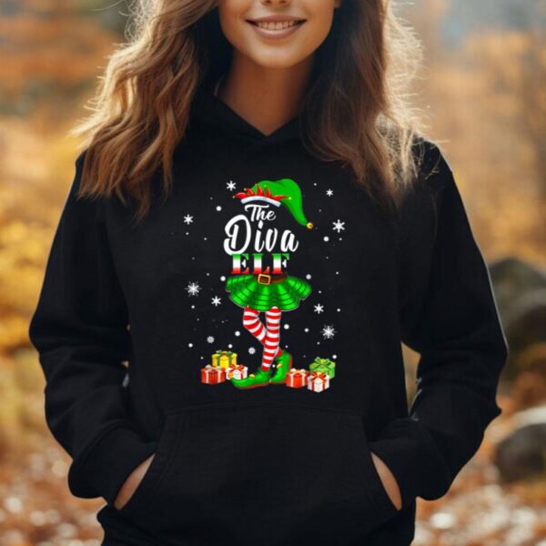 Matching Family Group I'm The Diva Elf Christmas Unisex Hoodie