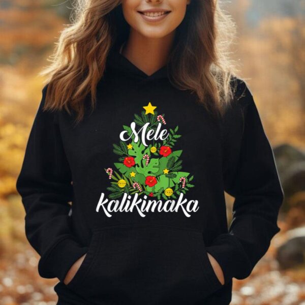 Mele kalikimaka xmas tree for hawaiian hawaii christmas Unisex Hoodie