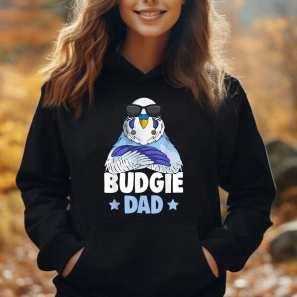 Mens Budgie Dad Budgerigar Parakeet Unisex Hoodie