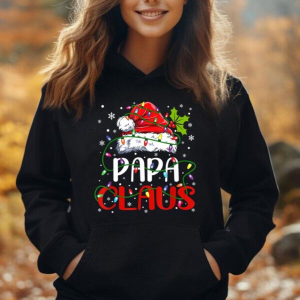 Mens Papa Claus Christmas Santa Matching Family Christmas Pajamas Unisex Hoodie