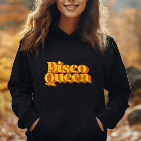 Mens Retro Disco Queen Funny Vintage 70's Party Matching Costume Unisex Hoodie