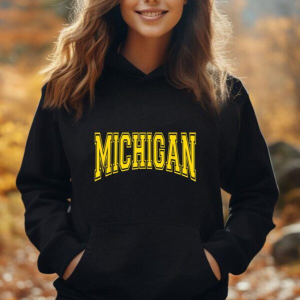 Mens Womens Kids Michigan MI - USA - United States Font Unisex Hoodie