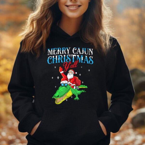 Merry Cajun Christmas Ya'll- Funny Louisiana Bayou Xmas Unisex Hoodie