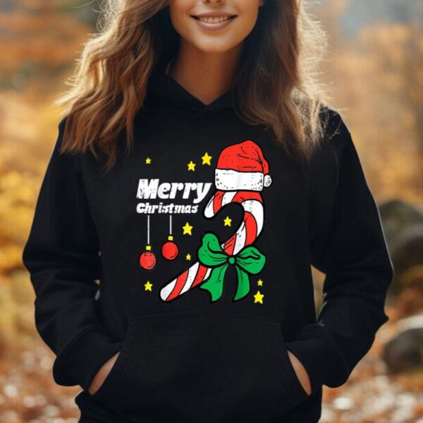 Merry Christmas Candy Cane Santa Cute Xmas Men Women Kids Unisex Hoodie