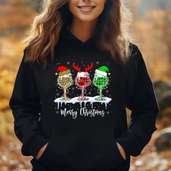 Merry Christmas Spirits Glasses Of Wine Xmas Holidays Party Unisex Hoodie