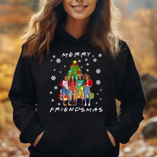 Merry Friendsmas The One With The Besties Christmas Friends Unisex Hoodie