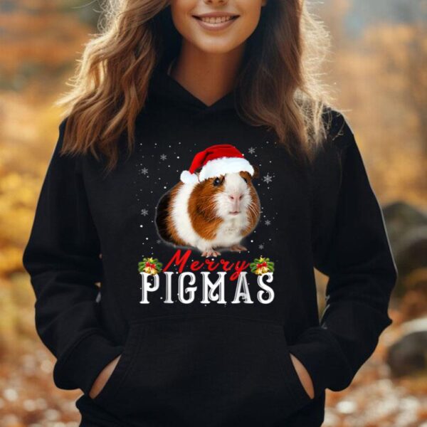 Merry Pigmas Face Mask Funny Guinea Pig Christmas Santa Xmas Unisex Hoodie