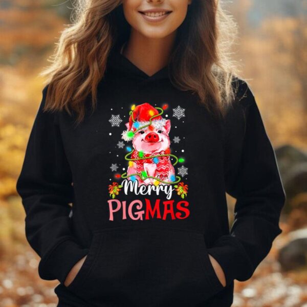 Merry Pigmas Funny Pig Christmas Pajama For Pig Lover Unisex Hoodie