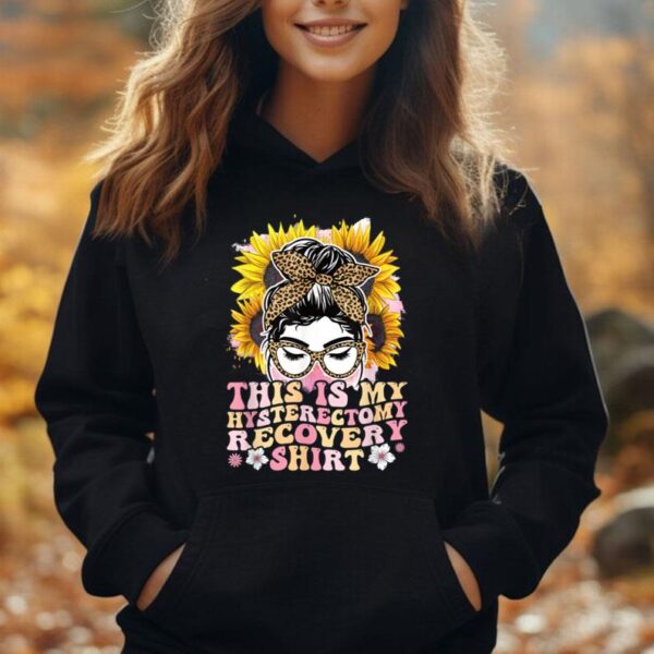 Messy Bun Uterus Support Hysterectomy Recovery Products Unisex Hoodie