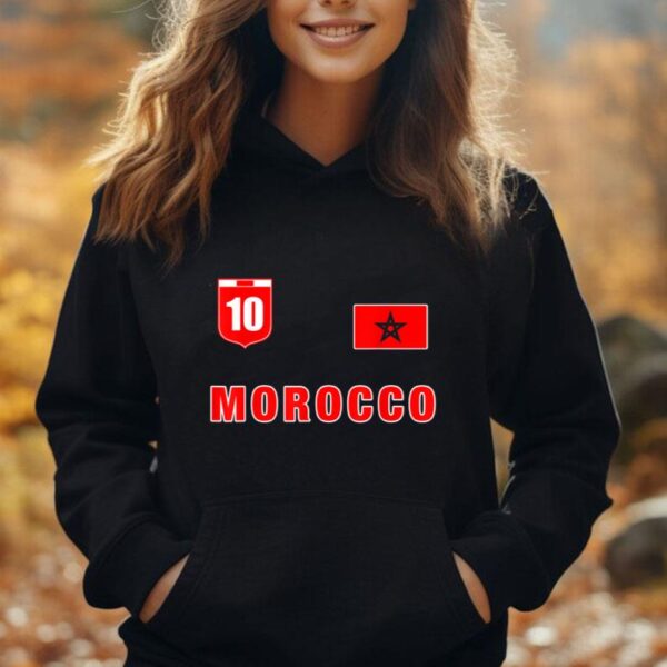 Morocco Soccer Team Jersey Red Morocco Apparel Design Unisex Hoodie