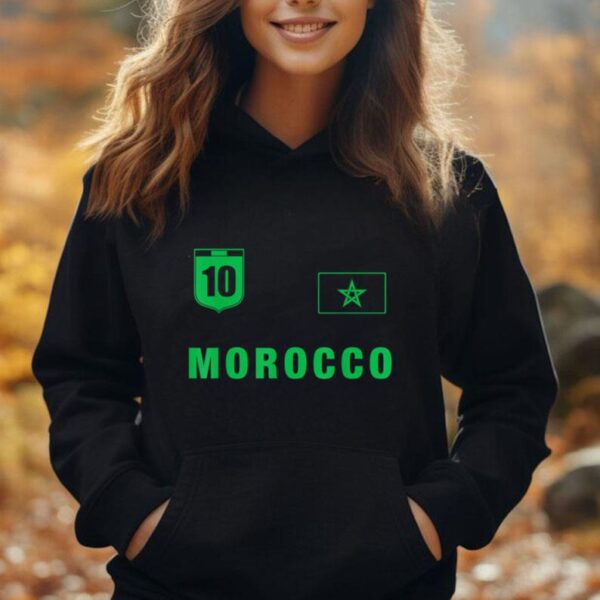 Morocco Soccer Team Jersey Red Morocco Fans Apparel Design Unisex Hoodie