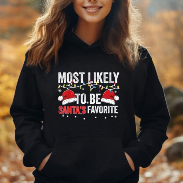 Most Likely To Be Santa's Favorite Family Matching Christmas Unisex Hoodie