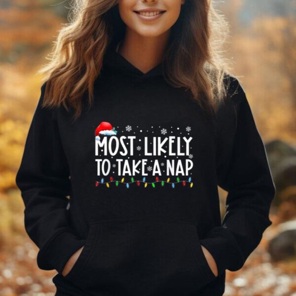 Most Likely To Take A Nap Family Matching Christmas Unisex Hoodie