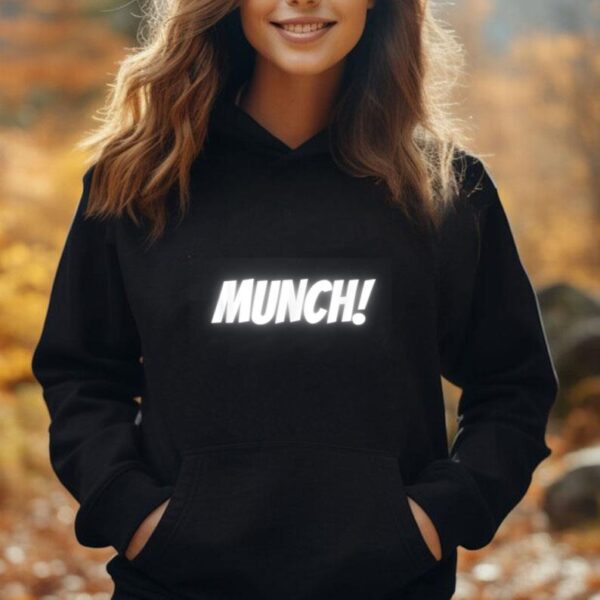 Munch in white Unisex Hoodie