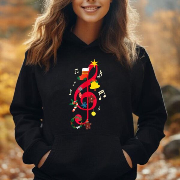 Musical Note Music Lover Teacher School Christmas Funny Xmas Unisex Hoodie