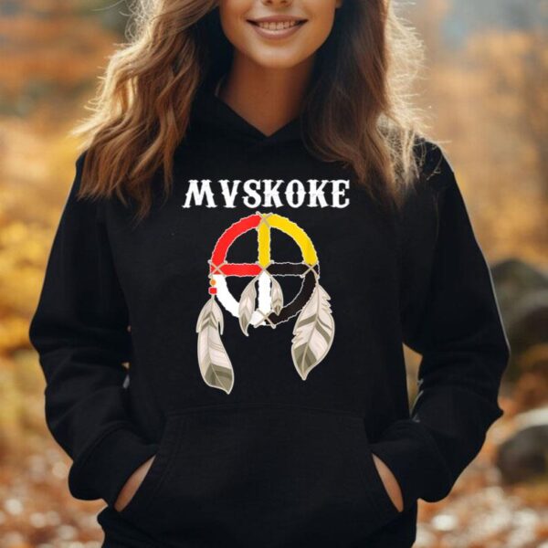 Mvskoke Creek Muskogee Native American Medicine Wheel Unisex Hoodie