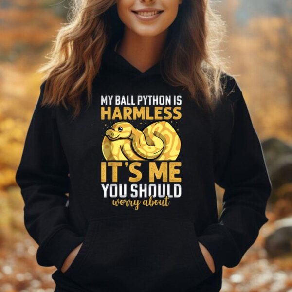 My Ball Python Is Harmless Tee Funny Snake Lover Men Women Unisex Hoodie