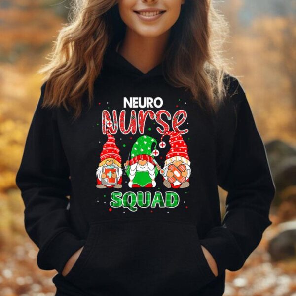 NEURO Nurse Squad Christmas Gnomes RN Matching Unisex Hoodie