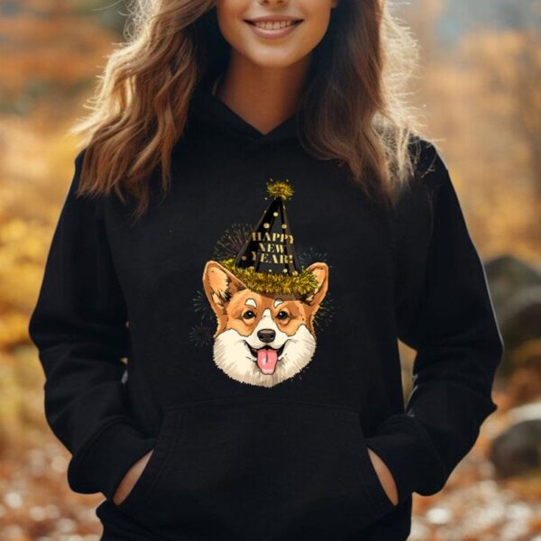 New Year Corgi New Year's Eve Party Countdown Corgi Lover Unisex Hoodie