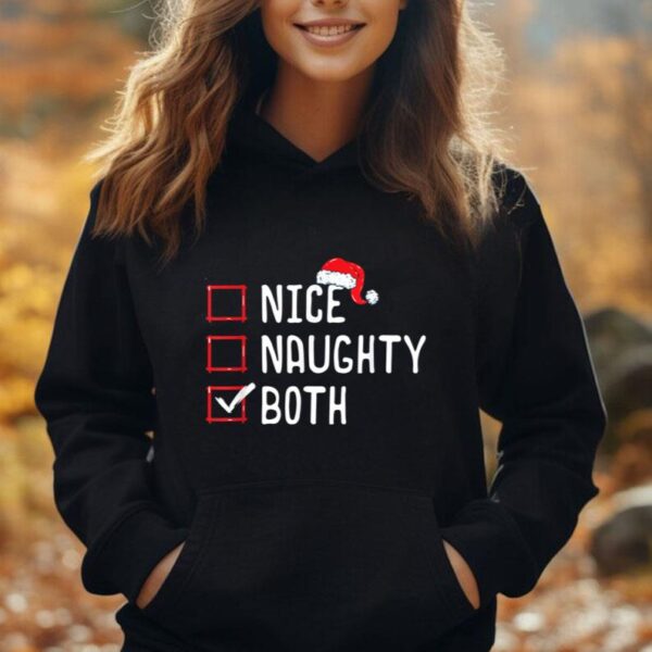 Nice Naughty Both Christmas List Unisex Hoodie