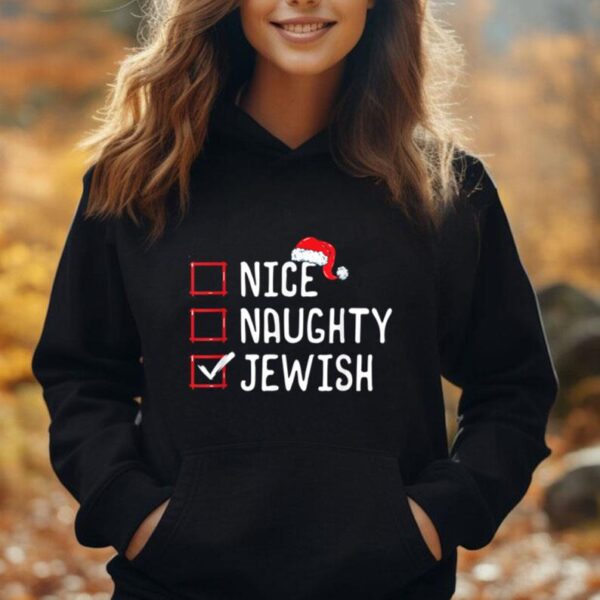 Nice Naughty Jewish Christmas List Unisex Hoodie