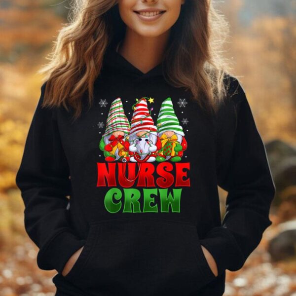 Nurse Christmas Gnomes Cute Red Plaid Nursing Xmas Pajamas Unisex Hoodie