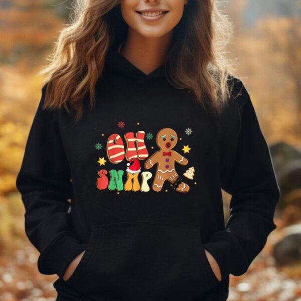 Oh Snap Gingerbread Man Funny Christmas Xmas Men Women Kids Unisex Hoodie