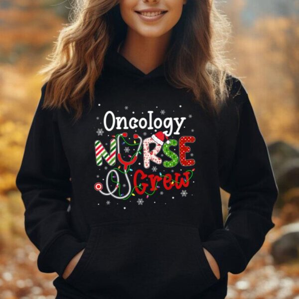 Oncology Christmas Nurse Crew Nursing Christmas Pattern Unisex Hoodie