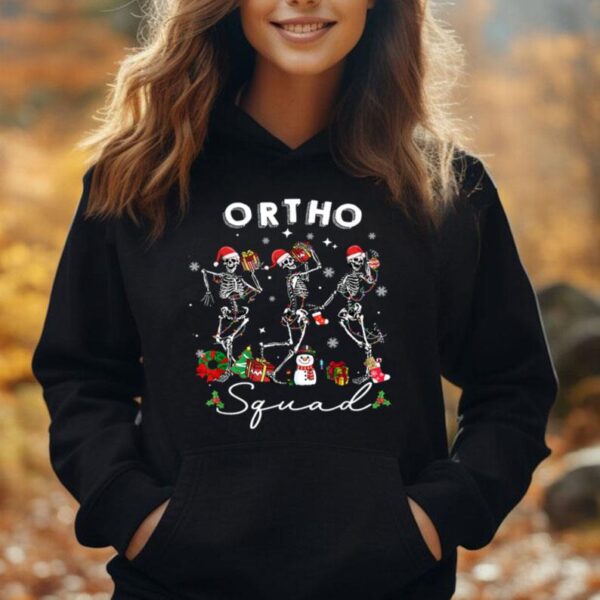 Ortho Squad Christmas Skeletons Orthopedics Nurse Rn Crew Unisex Hoodie