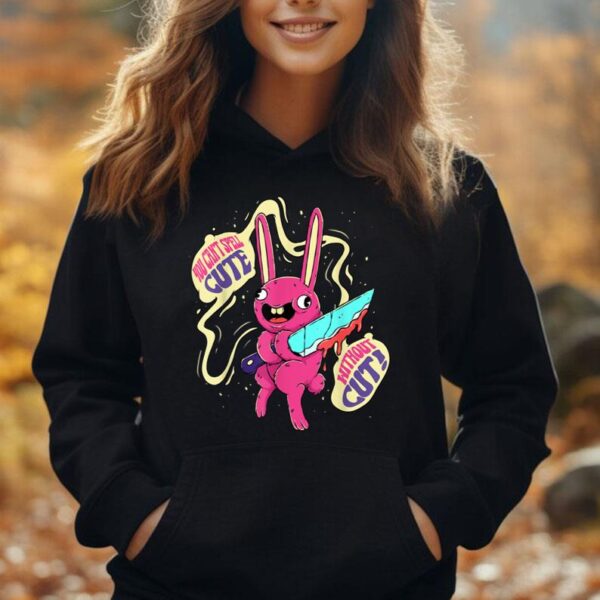 Pastel Goth Bunny Voodoo Doll Creepy Halloween Gothic Rabbit Unisex Hoodie