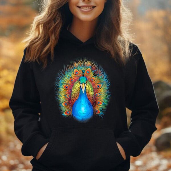 Peacock Bird Colourful Animal Peacock Unisex Hoodie