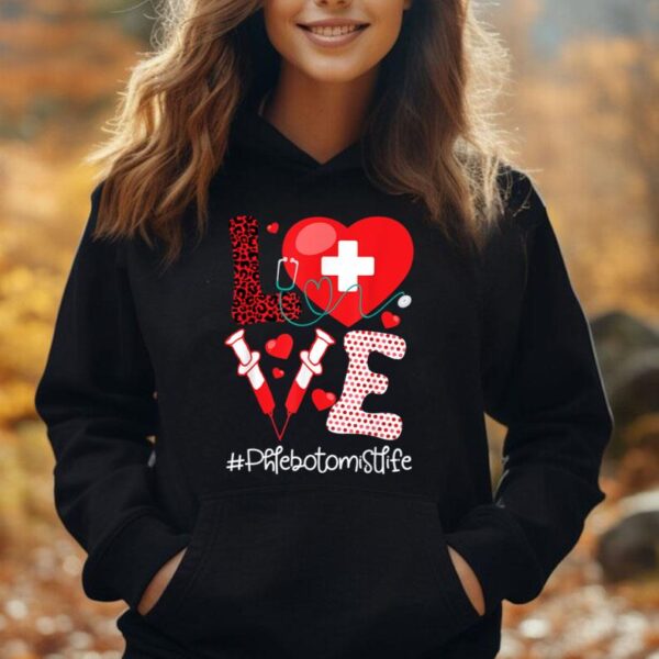 Phlebotomist Life - Stethoscope Heart Medical Phlebotomy Unisex Hoodie