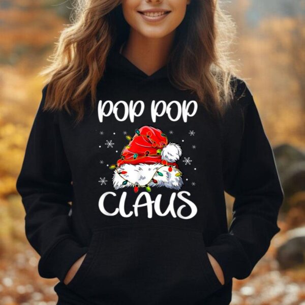 Pop Pop Claus Shirt Christmas Pajama Family Matching Xmas Unisex Hoodie