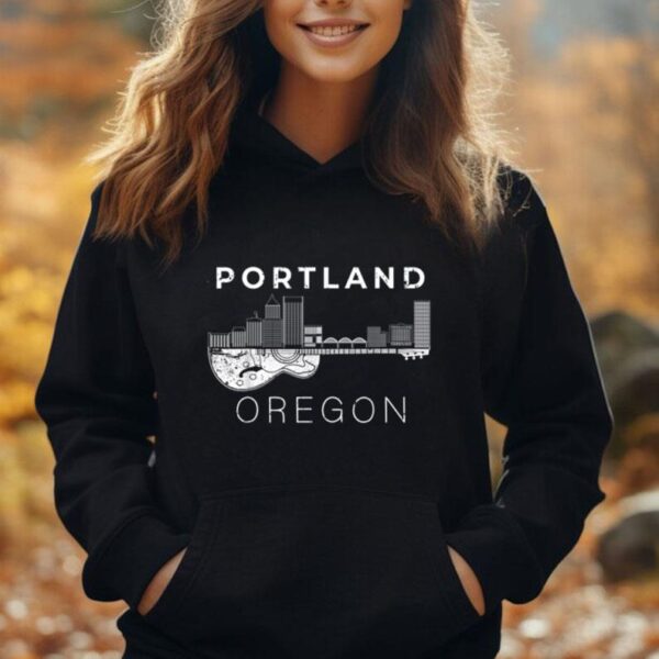 Portland Souvenir Men Oregon Lover Music Guitar Unisex Hoodie