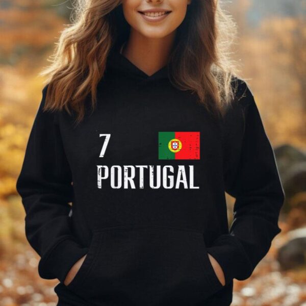 Portugal Number 7 Portuguese Soccer Men Women Boys Girl Kids Unisex Hoodie