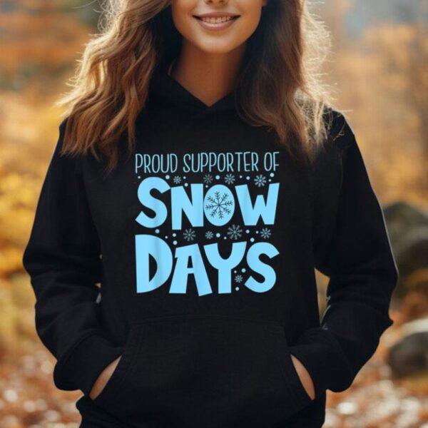 Proud Supporter of Snow Days Teacher Christmas Unisex Hoodie