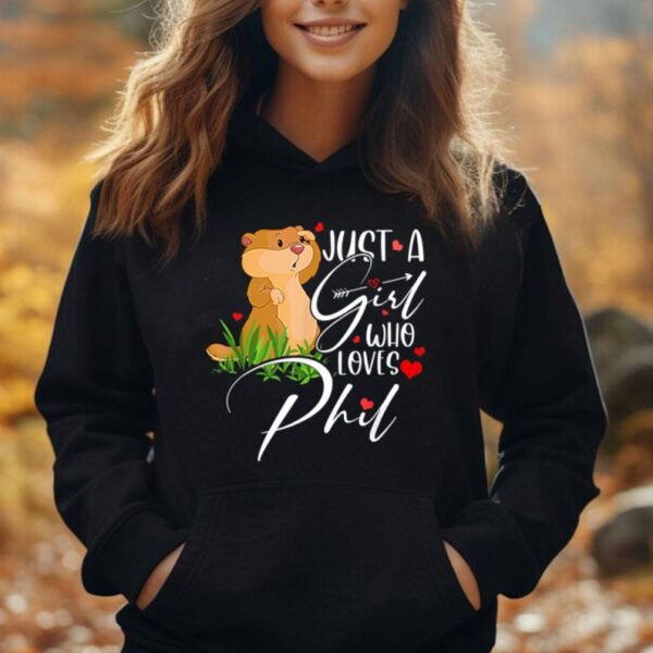 Punxsy Phil's Cute Groundhog Day Holiday Design for Girls Unisex Hoodie