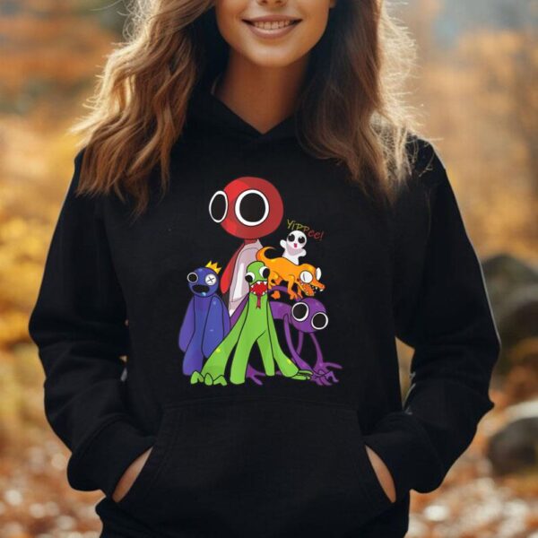 Rainbow Friends blue red orange green Unisex Hoodie