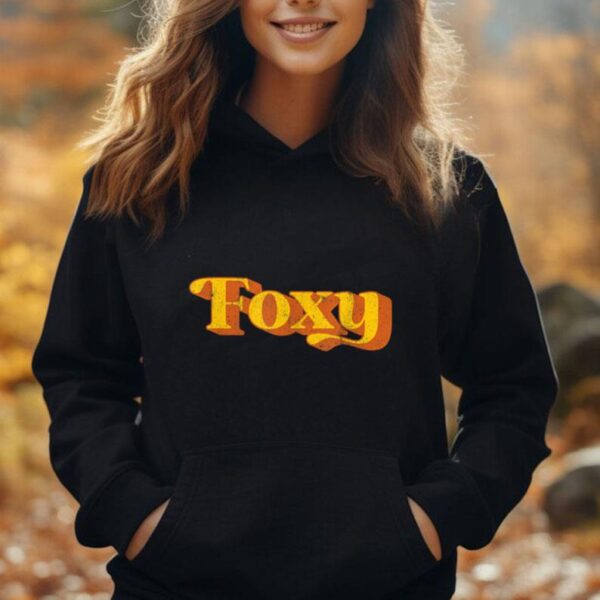 Retro Foxy Funny Vintage 70's Party Costume Mens Womens Unisex Hoodie