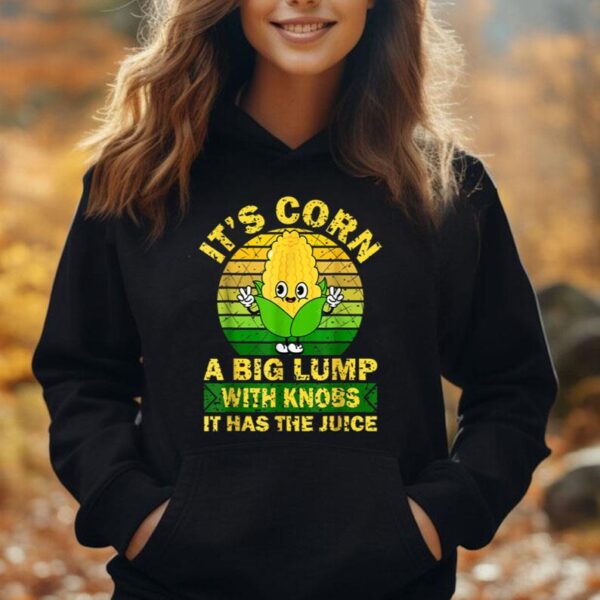 Retro Funny Corn - It Has The Juice Itu2019s Corn Kids Toddlers Unisex Hoodie