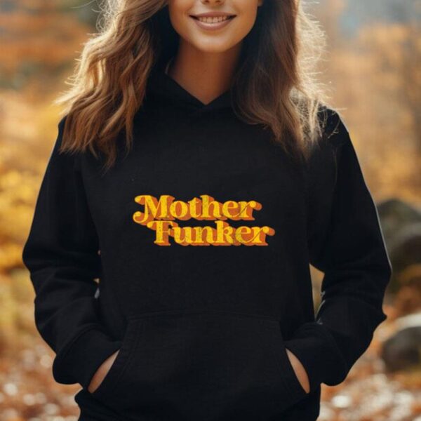 Retro Mother Funker Funny Vintage Disco 70's Party Costume Unisex Hoodie