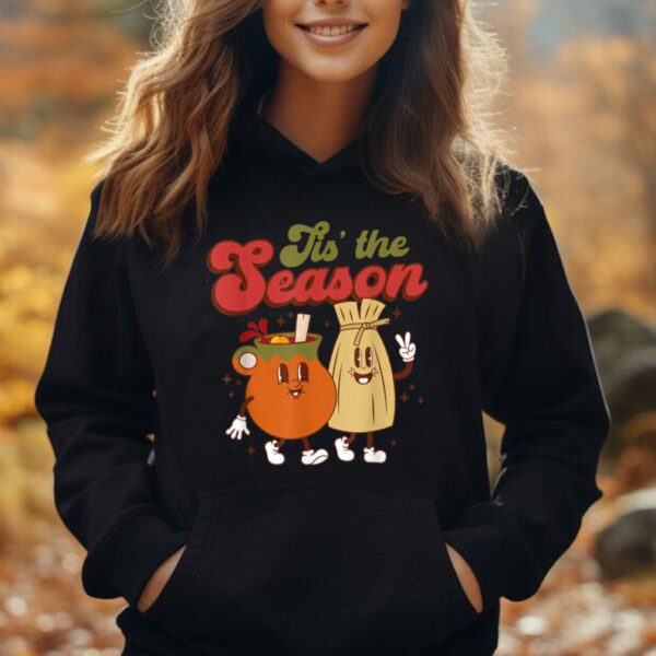 Retro Tis The Season Christmas Mexican Tamales And Ponche Unisex Hoodie