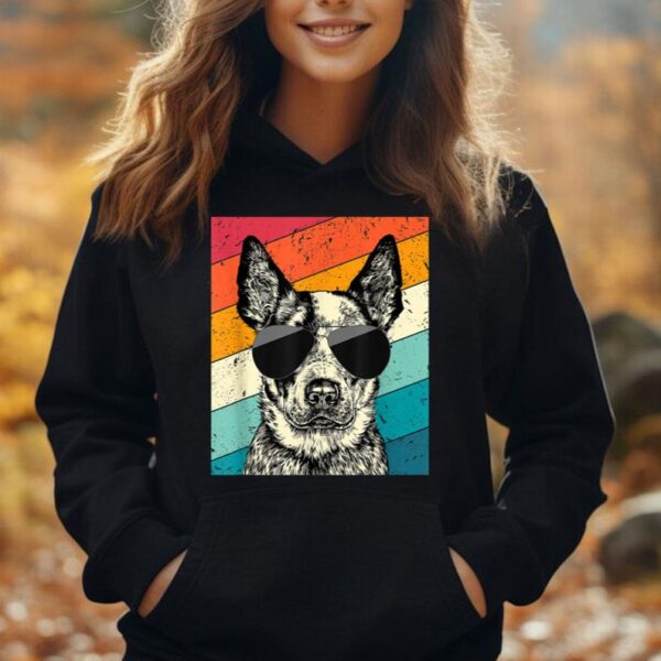 Retro Vintage Heeler Sunglasses Australian Cattle Dog Lovers Unisex Hoodie